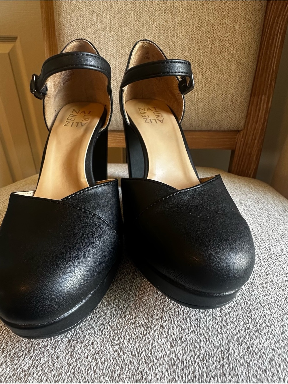 Naturalizer Bandele Black Mary Jane Block Heel platform Pumps - 7.5 - Picture 3 of 9